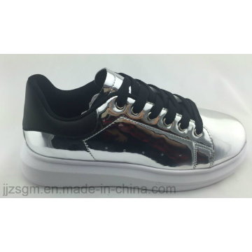 Mode Chaussures de skate pour femme avec miroir PU